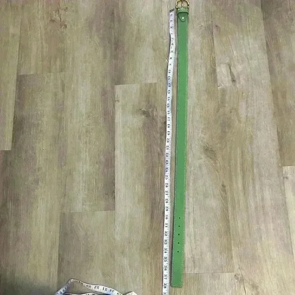 L.E.N Epsom Leather Belt - Apple - Picture 3 of 10